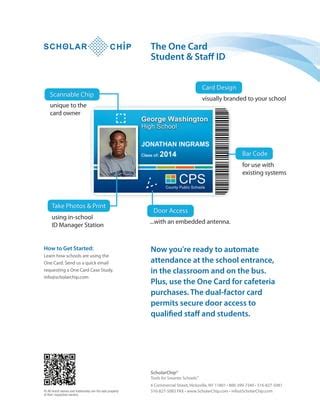 scholarchip smart id card new york|The One Card .